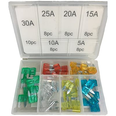 ASSORTIMENT DE MINI FUSIBLES - 50 pcs