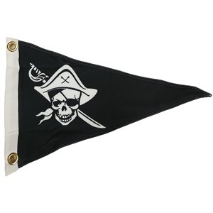 FANION JOLLY ROGER - 12 po x 19,5 po x 19,5 po