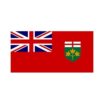 DRAPEAU ONTARIO 12"X24"