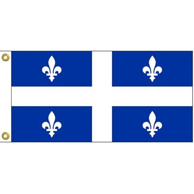 DRAPEAU QUEBEC 9"X18"