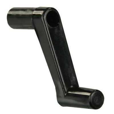 1" Plastic Window Crank, Black