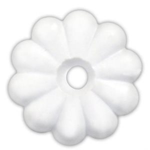 ROSETTES EN PLASTQUE BLANC