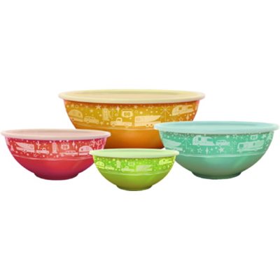 4 PIECES NESTING BOWLS & LIDS