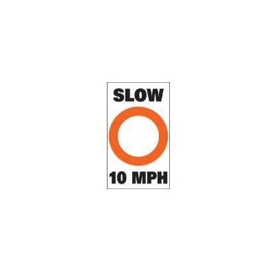 AUTOCOLLANT pour BOUÉE "SLOW 10 MPH"